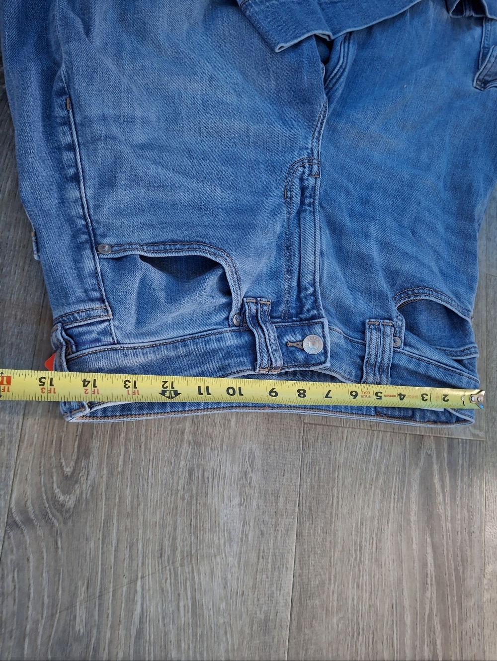 American eagle super high rise Baggy wide leg jeans size 6 cargo denim pants - Picture 4 of 8